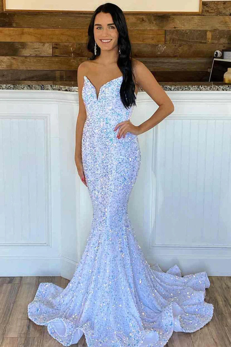 Trumpet Sequins Long Formal Dress
