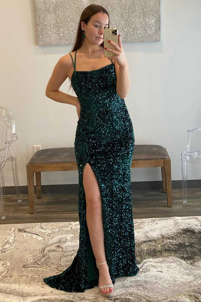 Sequins Mermaid Long Formal Dress