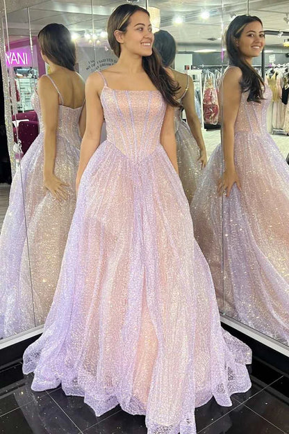 Fairy-Tale  Spaghetti Straps A-Line Prom Dress