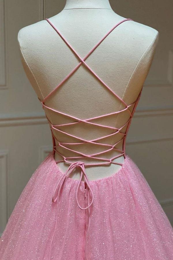 Prom Dresses Sparkle & Shine Dress Formal Wedding Party Dress Spaghetti Straps Long Prom Dresses