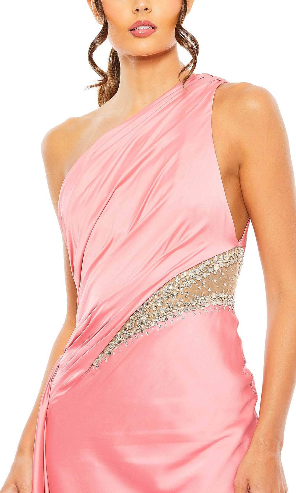 Elegant Black Satin Spaghetti Strap with Floral Embroidered Illusion Bodice Evening Dress