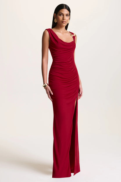 Glamorous Asymmetric Ruched Evening Dresses