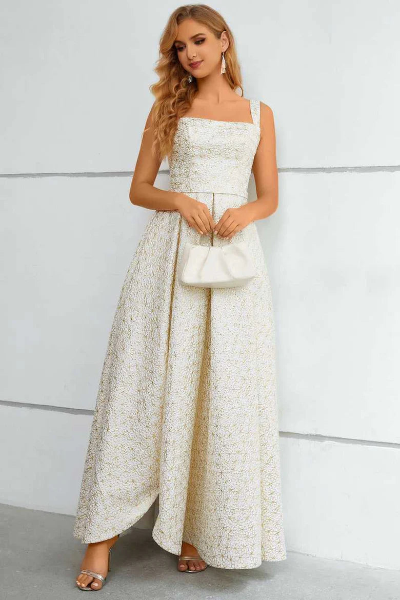 Straps A-Line Prom Dress with Slit