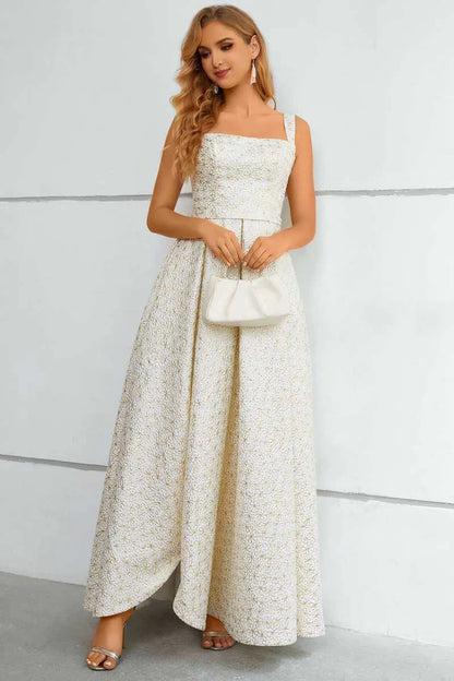 Straps A-Line Prom Dress with Slit