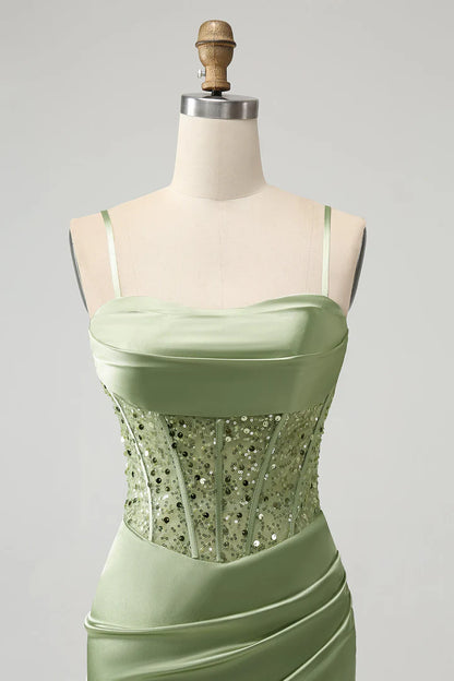 Corset Sequin Mini Homecoming Dress