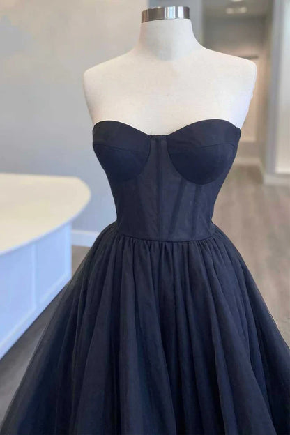 Tulle Strapless Tiered Ball Gown with Ruffles