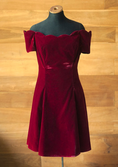 Velvet Dress Short skirt Off Shoulder Christmas Dress Formal Wear Dresses Wedding Guest Dress Evening Dress
