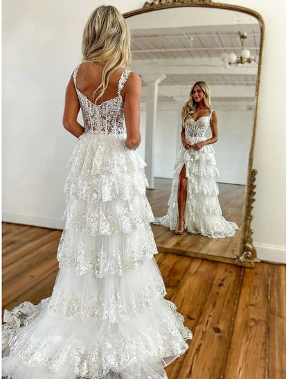 Sheath Mermaid Prom Dresses Corsets Dress Evening Party Court Train Sleeveless Off Shoulder Appliques with Sequin Slit