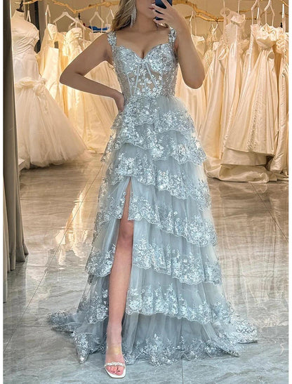 Sheath Mermaid Prom Dresses Corsets Dress Evening Party Court Train Sleeveless Off Shoulder Appliques with Sequin Slit