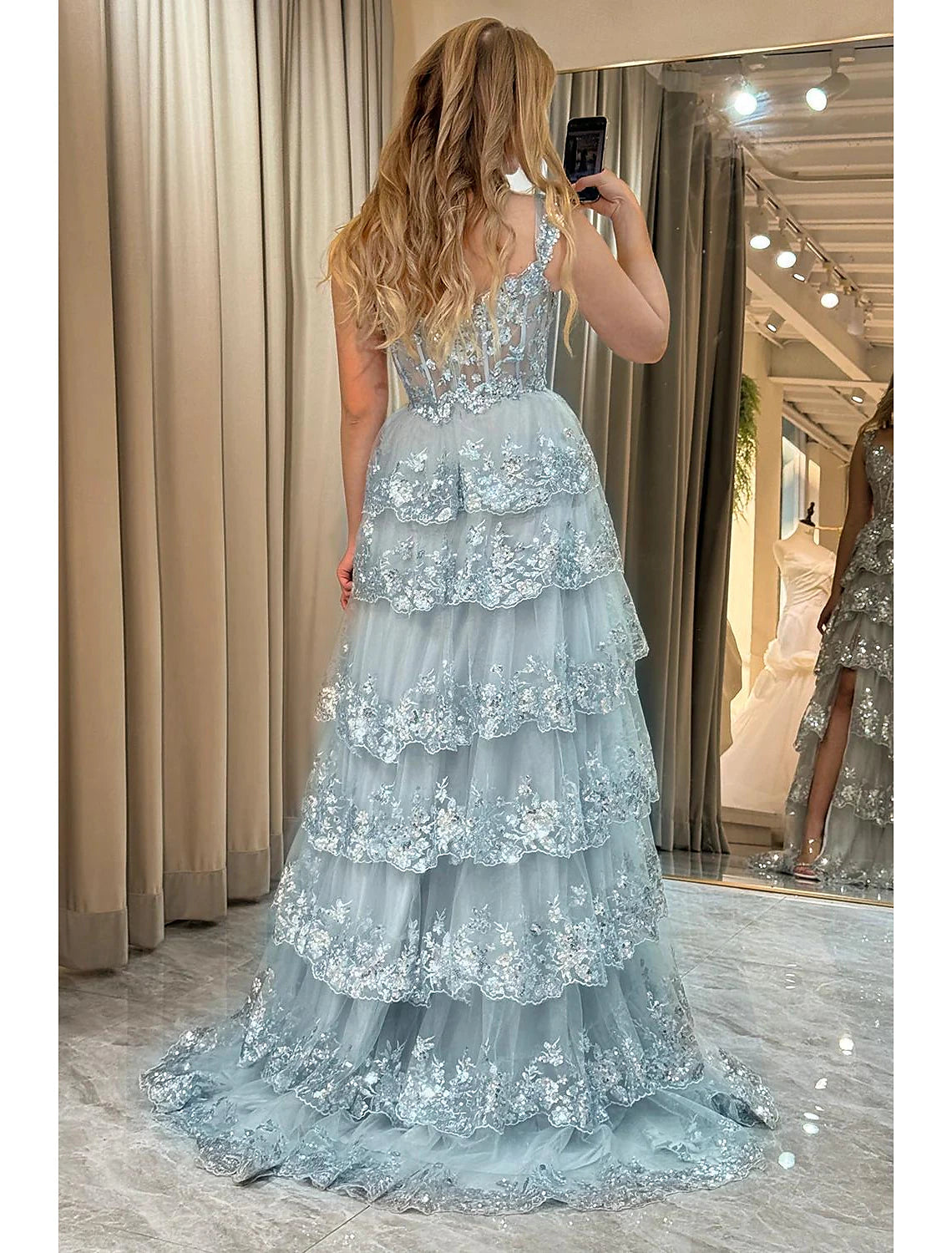 Sheath Mermaid Prom Dresses Corsets Dress Evening Party Court Train Sleeveless Off Shoulder Appliques with Sequin Slit